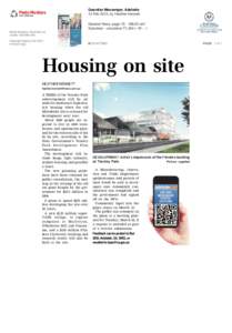 Housing on site  Guardian Messenger, Adelaide 13 Feb 2013, by Heather Kennett  HEATHER KENNETT