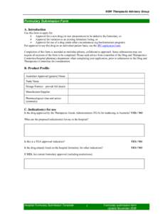 Microsoft Word - Formulary submission form NOVUpdateFinal.doc