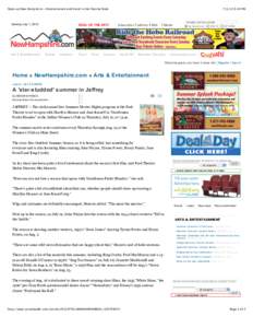 Open up New Hampshire - Entertainment and travel in the Granite State  Sunday July 1, 2012 Arts & Entertainment