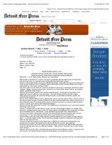 Detroit Free Press Newspaper Archive - Purchase articles from freep.com