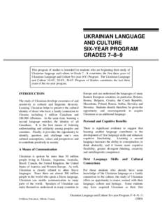 Ukrainian Language and Culture 7to9.doc