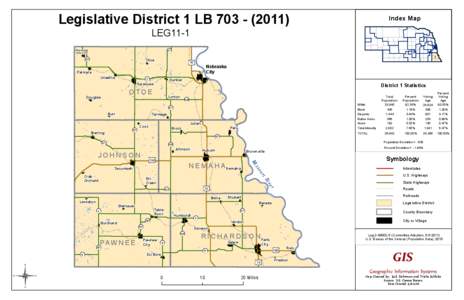 Legislative District 1 LB[removed]Index Map LEG11-1