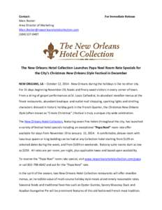 Microsoft Word - NOHC Papa Noel Christmas in New Orleans offers2014 (4).docx