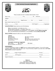 EAA Flight Advisor Application