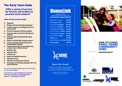Hume Link multilingual telephone service white 2