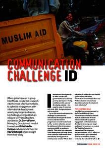 COMMUNICATION CHALLENGE ID I  television fit within the over‐loaded