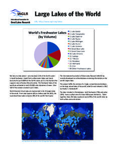 Large Lakes of the World International Association for Great Lakes Research  URL: http://www.iaglr.org/lakes