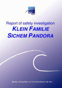 Report of safety investigation  KLEIN FAMILIE