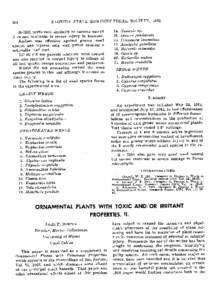 ORNAMENTAL PLANTS WITH TOXIC AND/OR IRRITANT PROPERTIES. II.