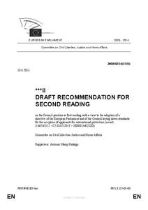 [removed]EUROPEAN PARLIAMENT Committee on Civil Liberties, Justice and Home Affairs[removed]COD)