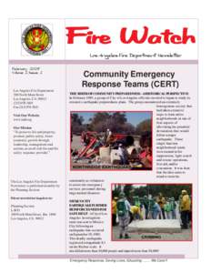 Fire Watch Los Angeles Fire Department Newsletter February, 2005 Volume 2, Issue 2  Los Angeles Fire Department