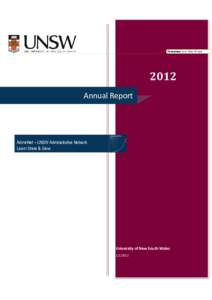 Formatted: Font: Bold, All caps[removed]Annual Report  AdminNet – UNSW Administrative Network