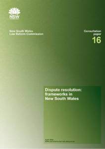 New South Wales Law Reform Commission Consultation Paper