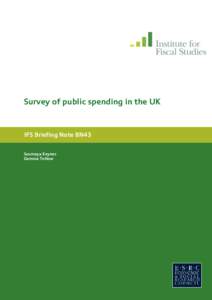 Survey of public spending in the UK  IFS Briefing Note BN43 Soumaya Keynes Gemma Tetlow