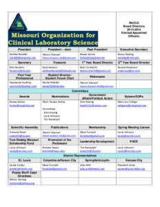 MoCLS Board Directory[removed]Elected/Appointed Officers: