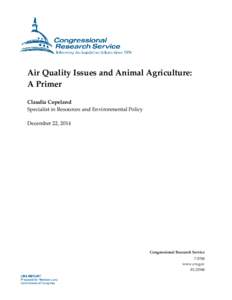 Air Quality Issues and Animal Agriculture: A Primer