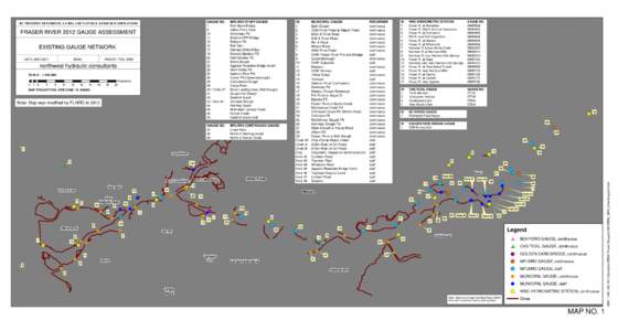 FRASER RIVER 2012 GAUGE ASSESSMENT EXISTING GAUGE NETWORK DATE: MAY[removed]