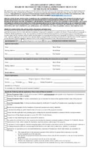 UPLAND EASEMENT APPLICATION