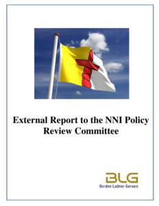 External Report to the NNI Policy Review Committee Mandy E. Moore / Gerry Stobo T[removed][removed]F[removed]
