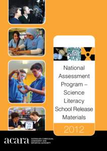 National Assessment Program – Science Literacy School Release