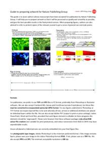 Guide to preparing artwork for Nature Publishing Group