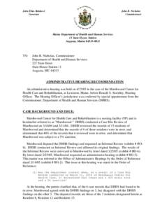 Federal assistance in the United States / Healthcare reform in the United States / Presidency of Lyndon B. Johnson / Housing / Minimum Data Set / Toileting / Nursing home / Urinal / Medicare / Medicine / Health / Incontinence