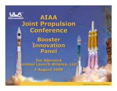 AIAA Joint Propulsion Conference Booster Innovation Panel