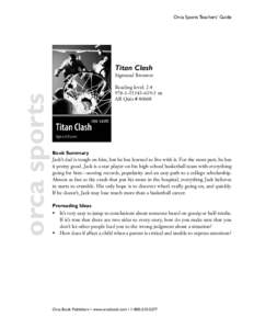 Orca Sports Teachers’ Guide  Titan Clash orca sports