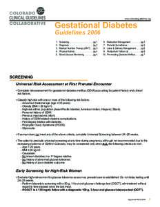 Endocrinology / Gestational diabetes / Diabetes mellitus / Prediabetes / Glucose tolerance test / Diabetes management / Insulin resistance / Insulin therapy / Blood sugar / Diabetes / Endocrine system / Medicine