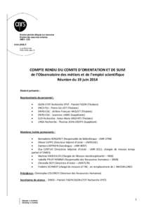 Direction générale déléguée aux ressources Direction des ressources humaines OMES – COS www.cnrs.fr 3, rue Michel Ange