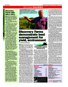 www.FarmProgress.com ● OctoberThe Farmer Minnesota NewsWatch Discovery
