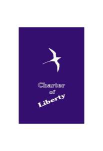 3  © 2007 Alternate Solutions Institute, Lahore Charter of Liberty Author: Dr. Khalil Ahmad First edition: September 2007