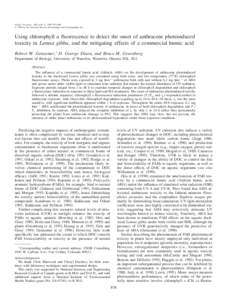 Carcinogens / Origin of life / Photosynthesis / Light reactions / Polycyclic aromatic hydrocarbon / Anthracene / Aromatic hydrocarbon / Chlorophyll fluorescence / Fluorescence / Chemistry / Biology / Astrochemistry