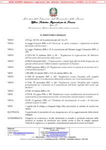 MIUR.AOODRTO.Registro regionale dei decreti direttoriali2017  Ministero dell’Istruzione, dell’Università e della Ricerca Ufficio Scolastico Regionale per la Toscana  Ufficio II