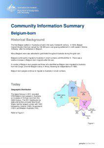 Belgium Community Information Summary