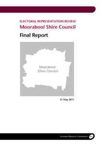 Microsoft Word - Electoral Representation Review - Final Report for Moorabool Shire