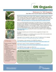 Agricultural soil science / Trombidiformes / Crops / Organic food / Tetranychus urticae / Cover crop / Organic farming / Insecticidal soap / Spider mite / Agriculture / Land management / Sustainable agriculture