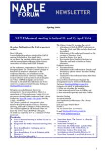 NAPLE  Forum Newsletter Spring 2004