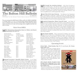 M  The Bolton Hill Bulletin Vol. XXXXI No5  May 2012