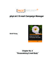 community experience distilled  P U B L I S H I N G phpList 2 E-mail Campaign Manager