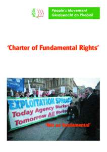 ‘Charter of Fundamental Rights’  ‘Not so fundamental’ People’s Movement campaigns against any