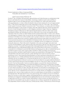 Southern Campaign American Revolution Pension Statements & Rosters Pension Application of Henry Armstrong S30248 Transcribed and annotated by C. Leon Harris Adair County & State of Kentucky SS On this 2nd day of October 