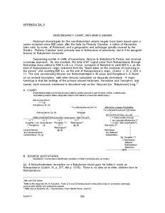 APPENDIX 3A, II  DESCENDANCY CHART, NEO-BABYLONIANS