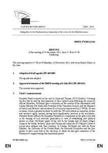 European Parliament / Rodi Kratsa-Tsagaropoulou / Jerzy Buzek / ARLEM / Union for the Mediterranean / Inés Ayala / Bureau of the European Parliament / European External Action Service / Euro-Mediterranean Partnership / Politics / Foreign relations / MEPs for Spain 2004–2009