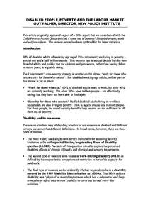 Educational psychology / Population / Department for Work and Pensions / Federal Insurance Contributions Act tax / Government / Economy of the United States / Health / Disability in Sierra Leone / Self-employment for people with disabilities / Federal assistance in the United States / Social Security / Disability