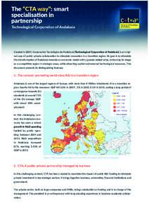 Created in 2005, Corporación Tecnológica de Andalucía (Technological Corporation of Andalusia) is an original case of public-private collaboration to stimulate innovation in a transition region. Its goal is to stimula