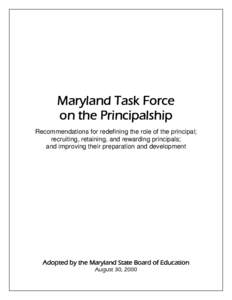 Microsoft Word - Taskforce on the Principalship, final report.doc