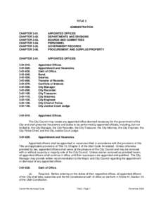 TITLE 3 ADMINISTRATION CHAPTER[removed]CHAPTER[removed]CHAPTER[removed]CHAPTER 3-04.