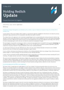 Attorney-client privilege / Lawsuit / Motion / Evidence / Legal professional privilege in England and Wales / Hickman v. Taylor / Law / Discovery / English law