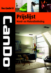 Prijslijst Wand- en Plafondbekleding Prijslijst* Lambrisering Product